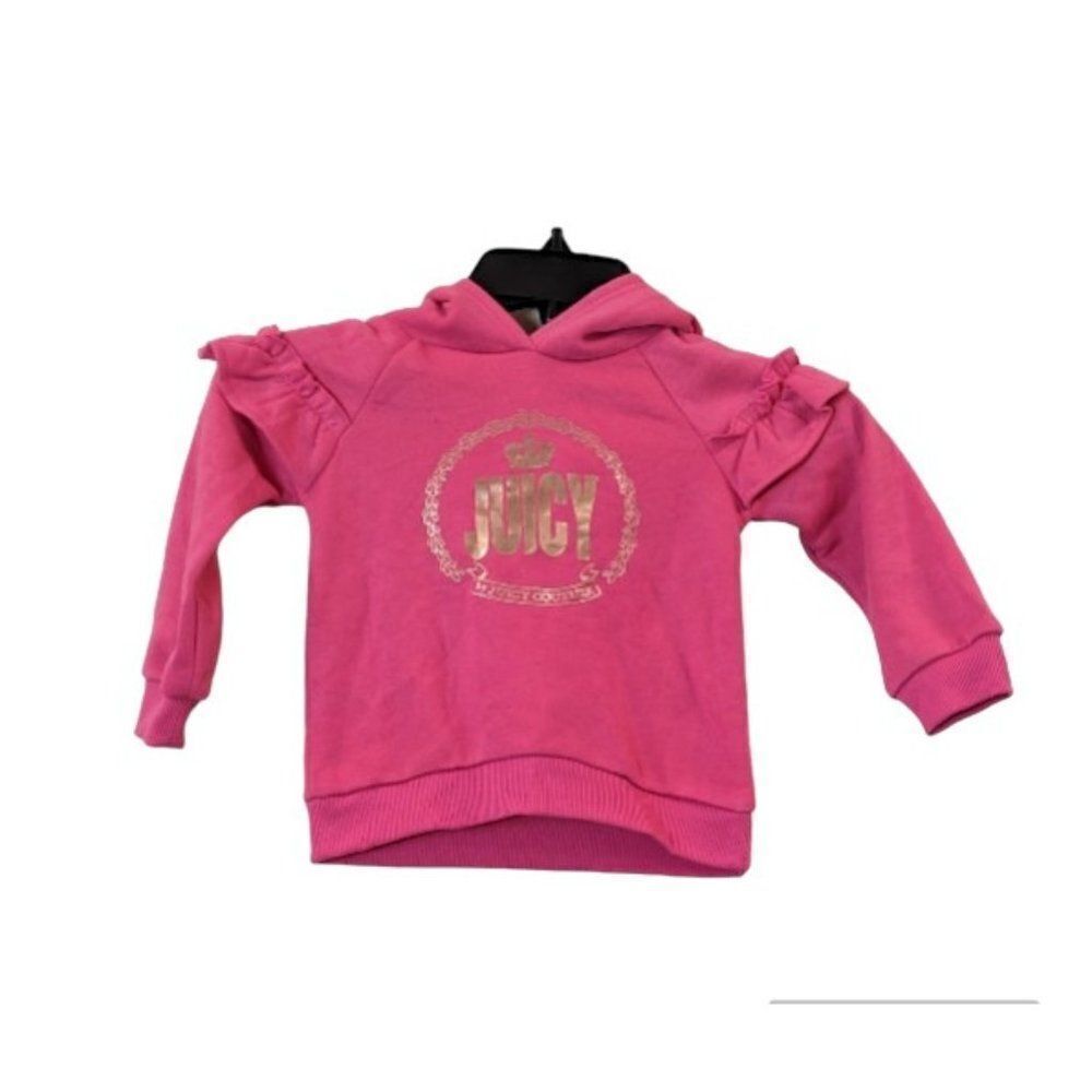 Juicy By Juicy Couture Girls Size 2T Pink Assorted Long Sleeve Pullover Hoodie
